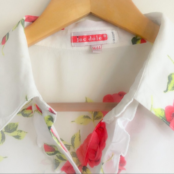 Vintage Jac dale sleeveless ruffled  pin up style - Picture 4 of 7